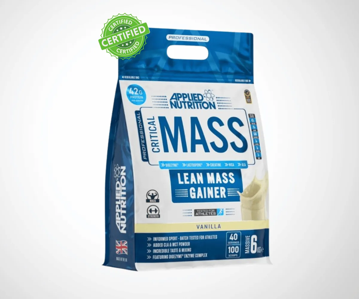 Critical Mass 6Kg – Applied Nutrition | Lean Mass Gainer pour prise de masse propre