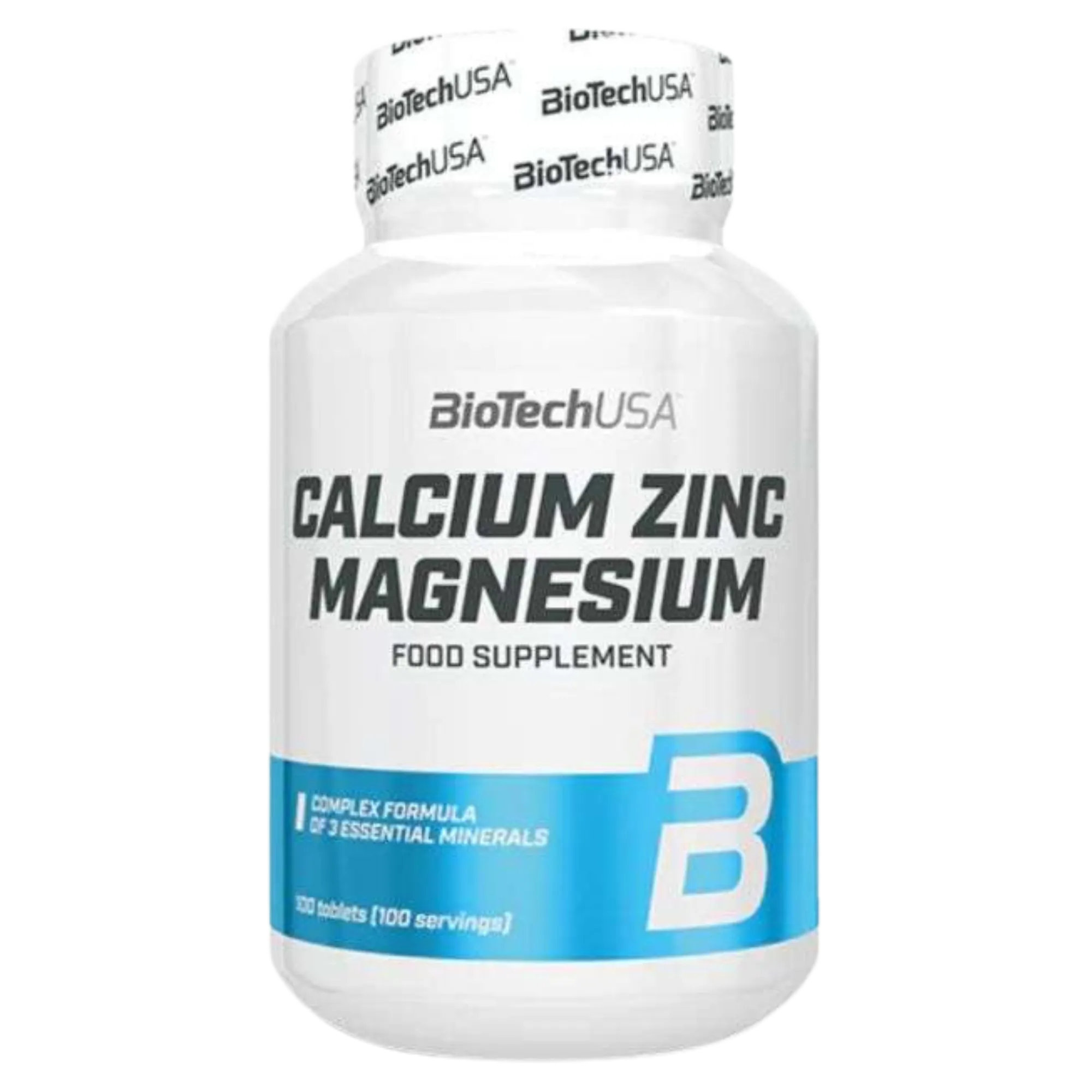 Calcium Zinc Magnesium 100 Tablets (50 Servings)