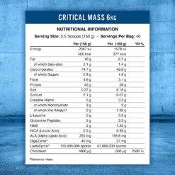 Alternative view of Critical Mass 6Kg – Applied Nutrition | Lean Mass Gainer pour prise de masse propre