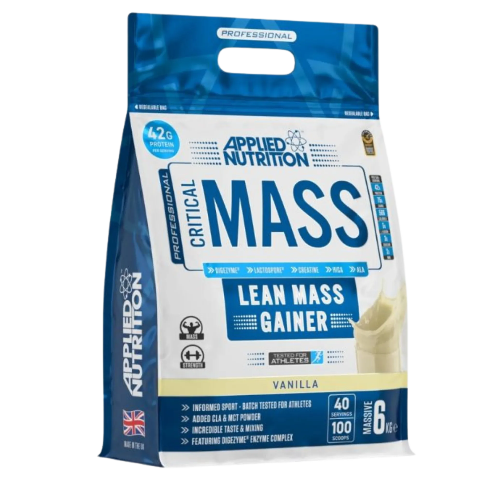 Critical Mass 6Kg – Applied Nutrition | Lean Mass Gainer pour prise de masse propre