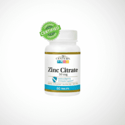 Zinc Citrate 50mg 60 Comprimés (60 Servings)