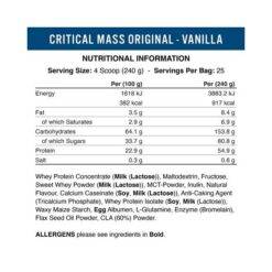 Alternative view of Critical Mass Original 6000 g - Applied Nutrition