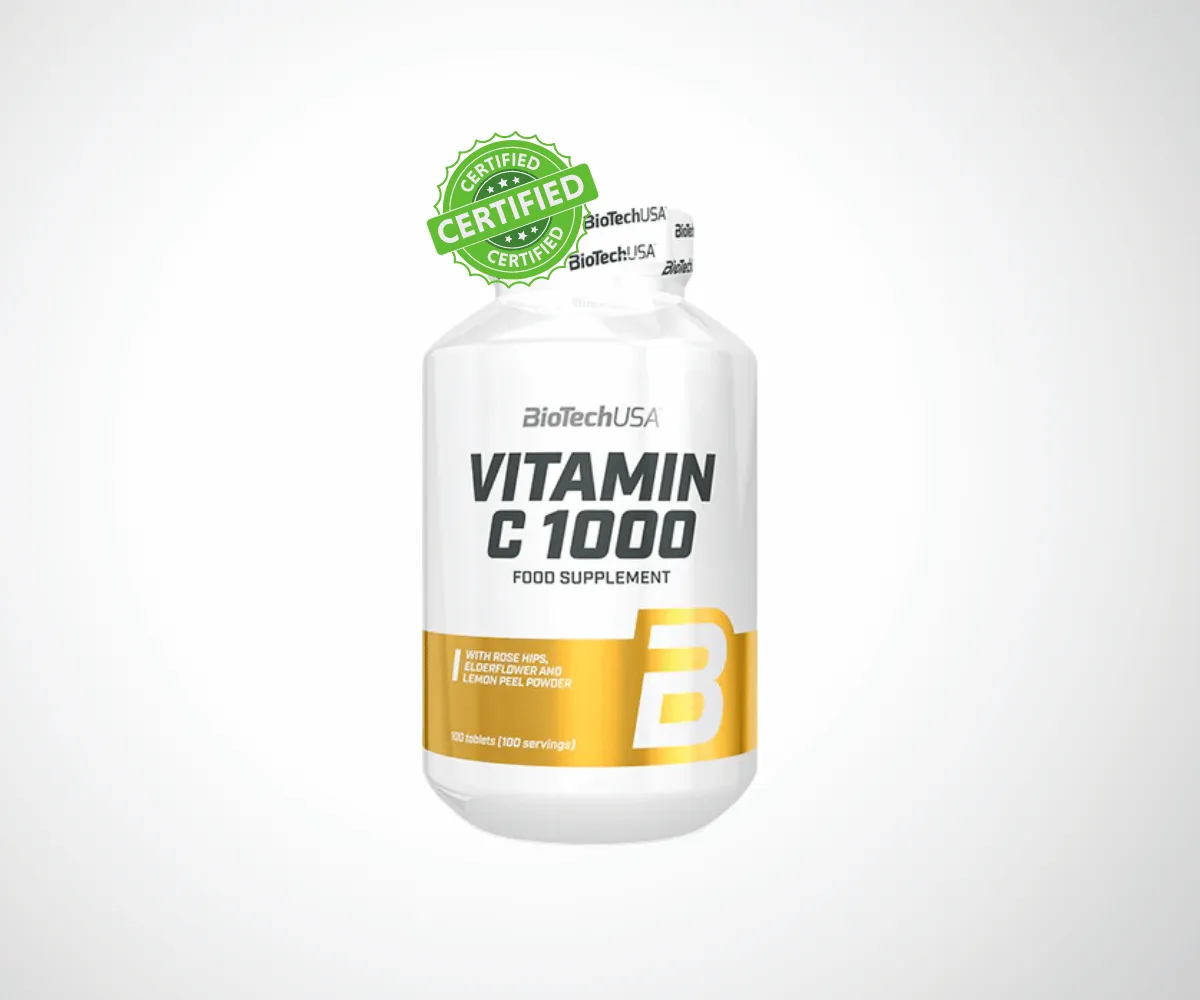Vitamine C 1000mg 100 Tablets (100 Servings) - BiotechUSA