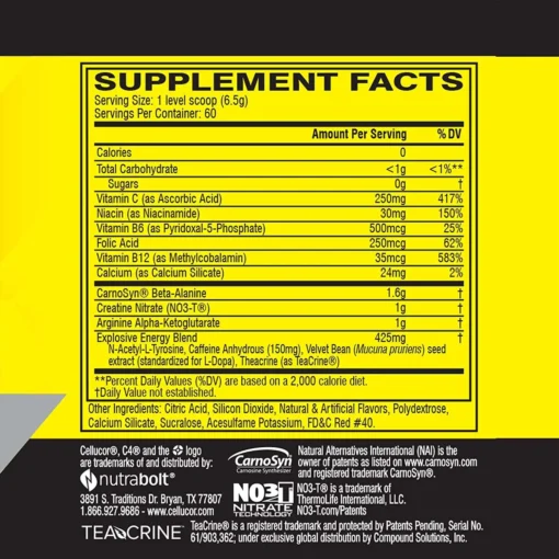 ⁦C4 Original 60 servings - Cellucor⁩ - الصورة ⁦2⁩