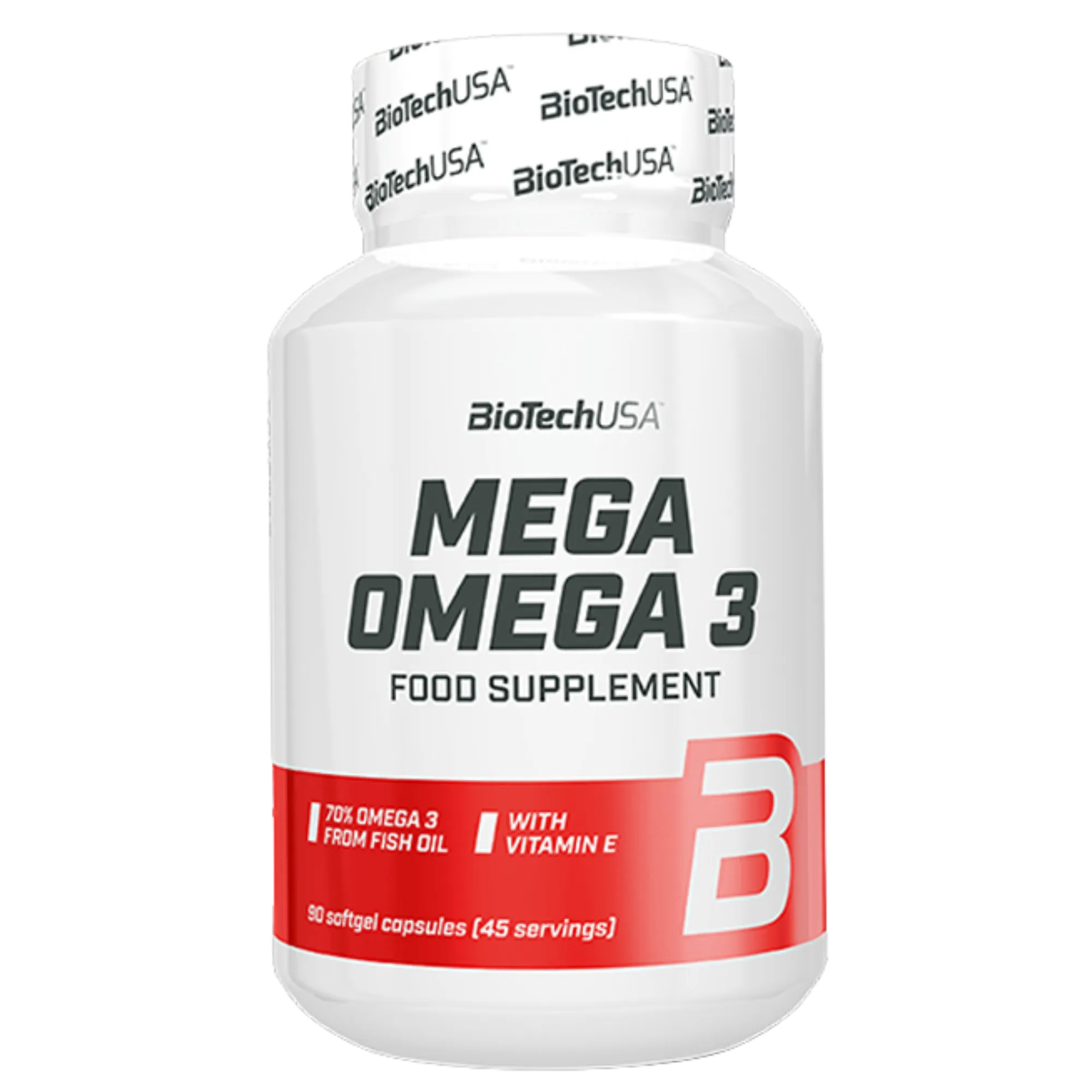 Mega Omega 3 90 Softgel Capsules (45 Servings) - BioTechUSA