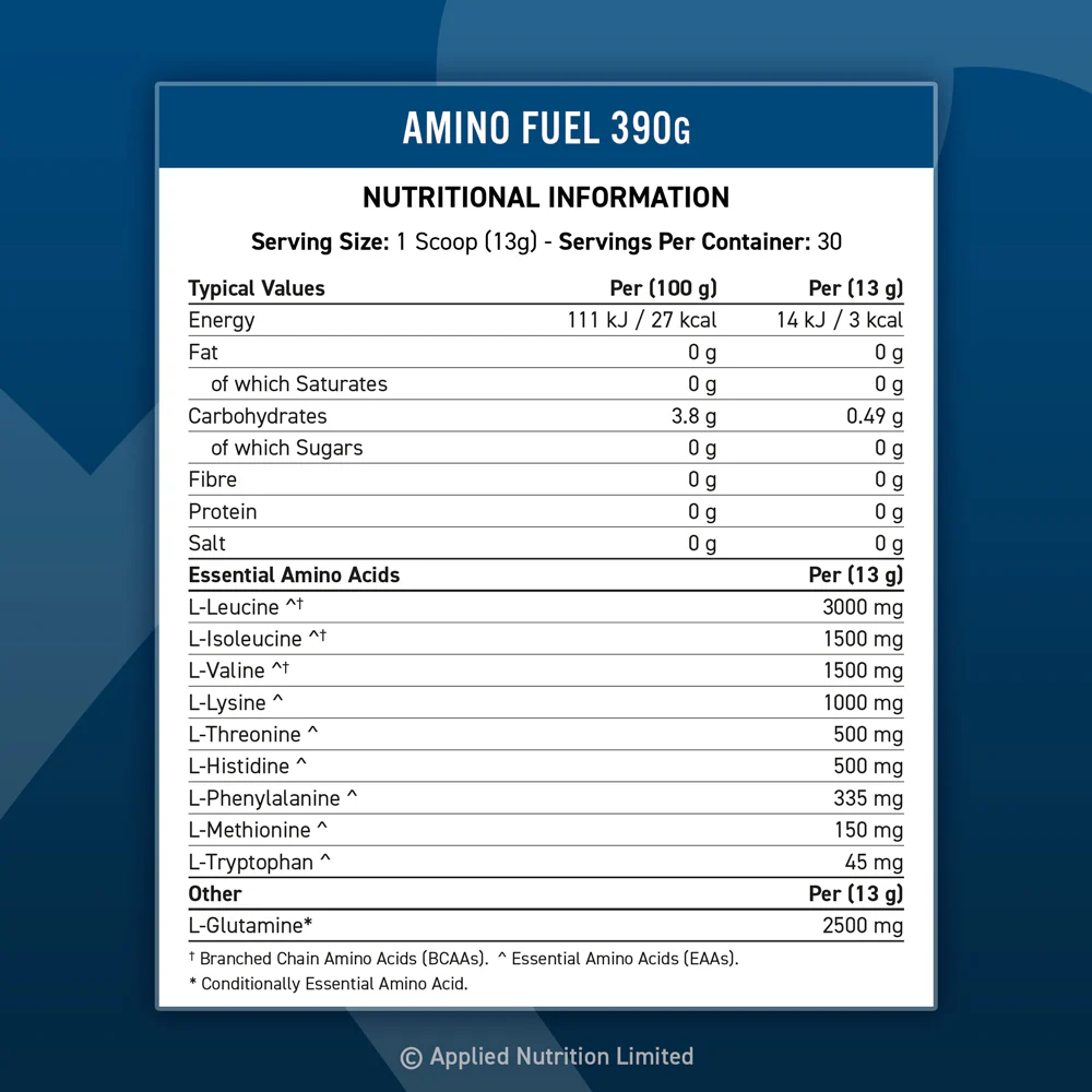 Amino Fuel 390g Applied Nutrition - الصورة 2