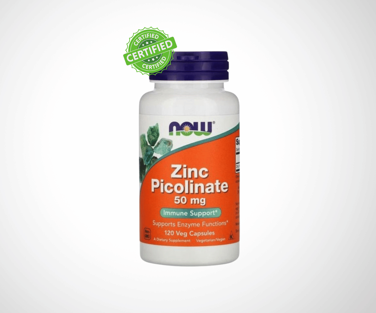 Zinc Picolinate 50mg 120 Veg Capsules (120 Servings)