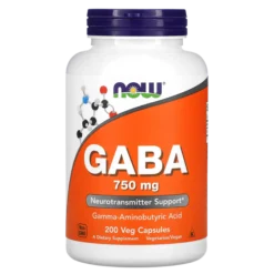 GABA 500mg + Vitamine B6 200 Veg Capsules - NOW FOODs
