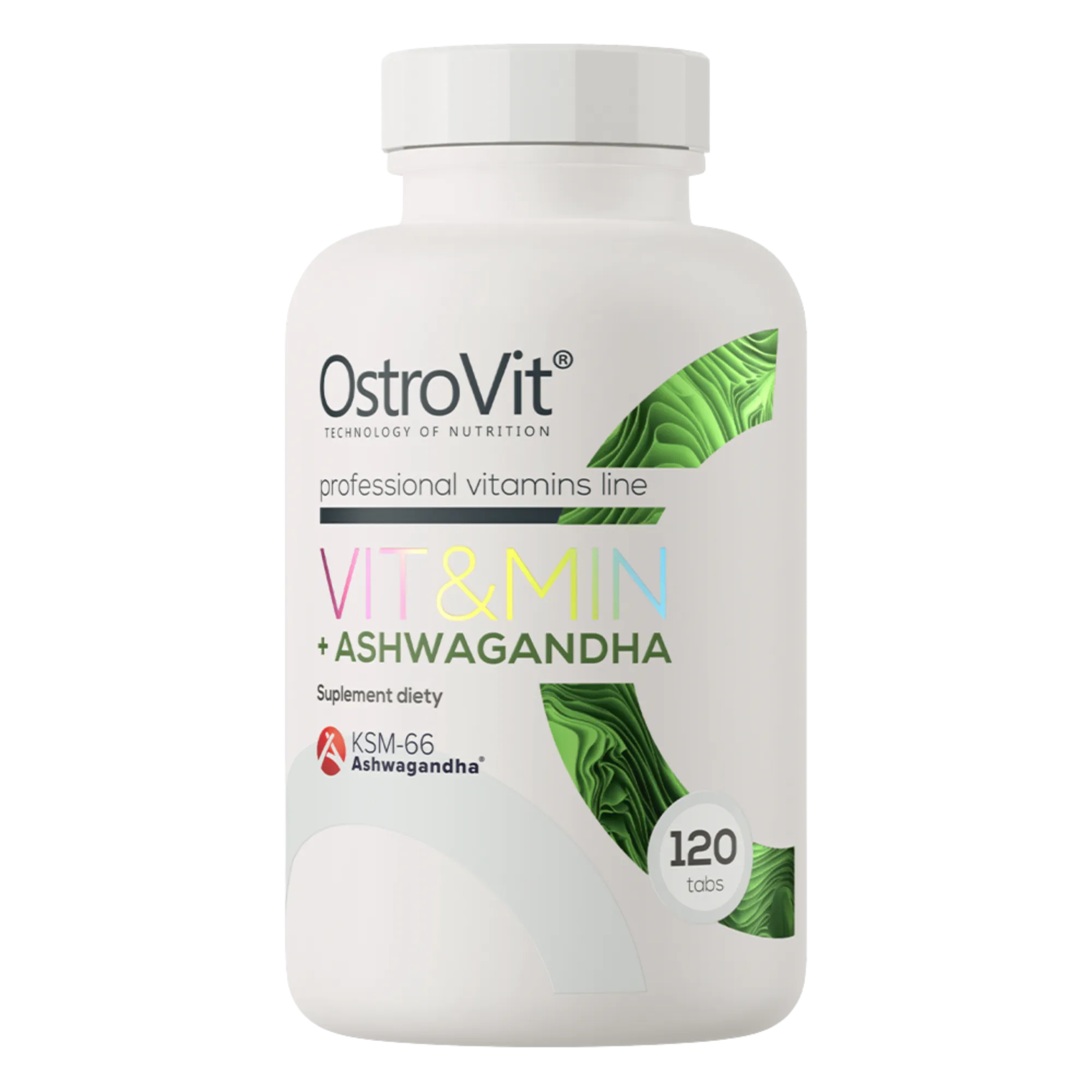 VIT&MIN + Ashwagandha 120 tablets - OstroVit