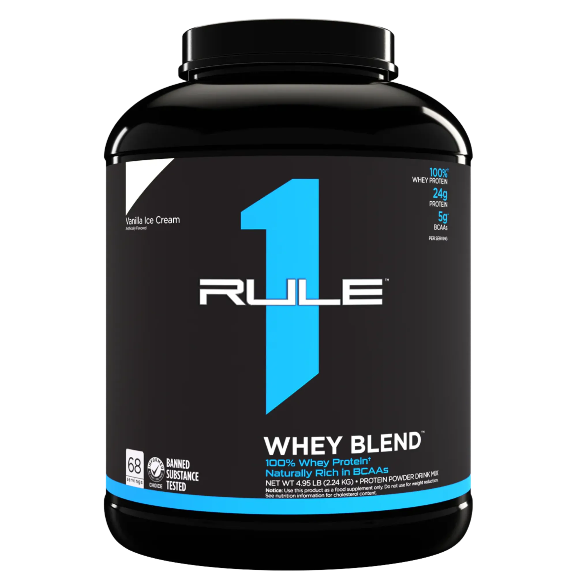 R1 Whey Blend 2.24kg – Rule 1 | بروتين واي 24g للعضلات والاستشفاء