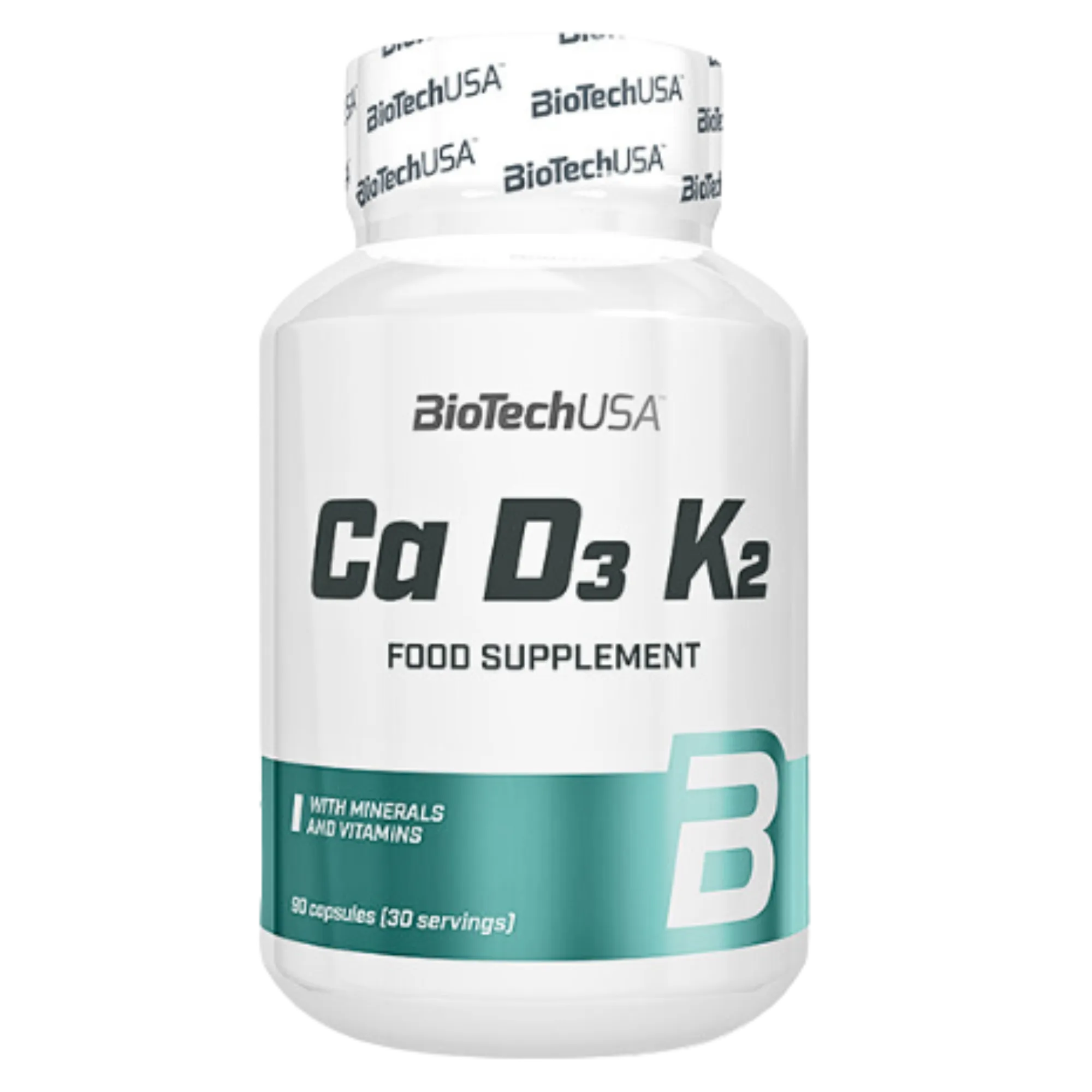 Calcium D3 K2 90 capsules (30 Servings) - BioTechUSA