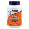 Ultra Omega 3 Fish Oil 90 Softgels - 500mg EPA / 250mg DHA - NOW FOODS