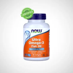 Ultra Omega 3 Fish Oil 90 Softgels - 500mg EPA / 250mg DHA - NOW FOODS