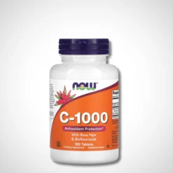 Vitamin C 1000 with rose hips & bioflavonoids 100 Tablets - Now Foods
