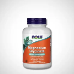 Magnesium Glycinate, 180 Tablets (100 mg per Tablet) - NOW Foods