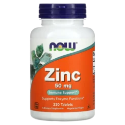 Zinc 50 mg 250 Tablets - NOW Foods