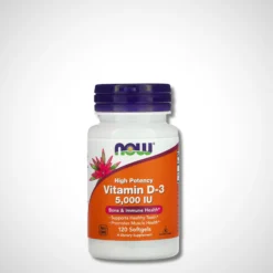Vitamin D-3 High Potency 5,000 IU 120 Softgels - NOW Foods