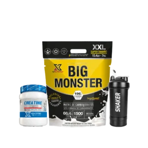 Pack HX Big Monster XXL 7kg – HX CREATINE MONOHYDRATE 300g – Smart shaker