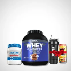 Pack Power Boost – Tesla Whey + HXN Creatine + Shaker + Energy Drink