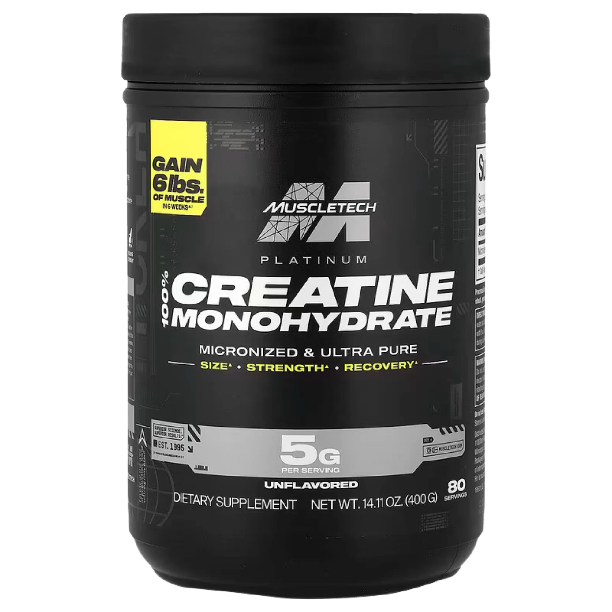 Platinum Creatine Monohydrate 400g – MuscleTech