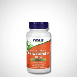 Ashwagandha Standardized Extract 450 mg  90 Veg Capsules - NOW Foods