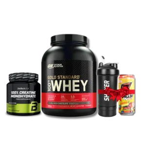 Pack Force & Performance – Whey + Creatine + Shaker + Energy Drink