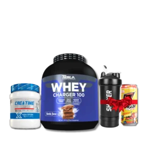Pack Power Boost – Tesla Whey + HXN Creatine + Shaker + Energy Drink