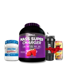 Pack Prise de Masse – Mass Super Charger 4.5 kg + Creatine + Raze + Shaker | Tesla Nutrition
