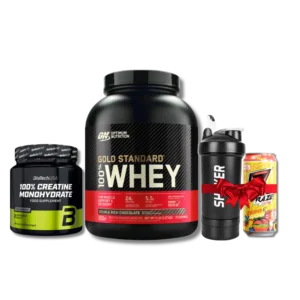 Pack Force & Performance – Whey + Creatine + Shaker + Energy Drink