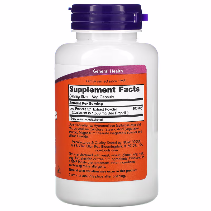 Propolis 1500 300 mg – NOW Foods - الصورة 2