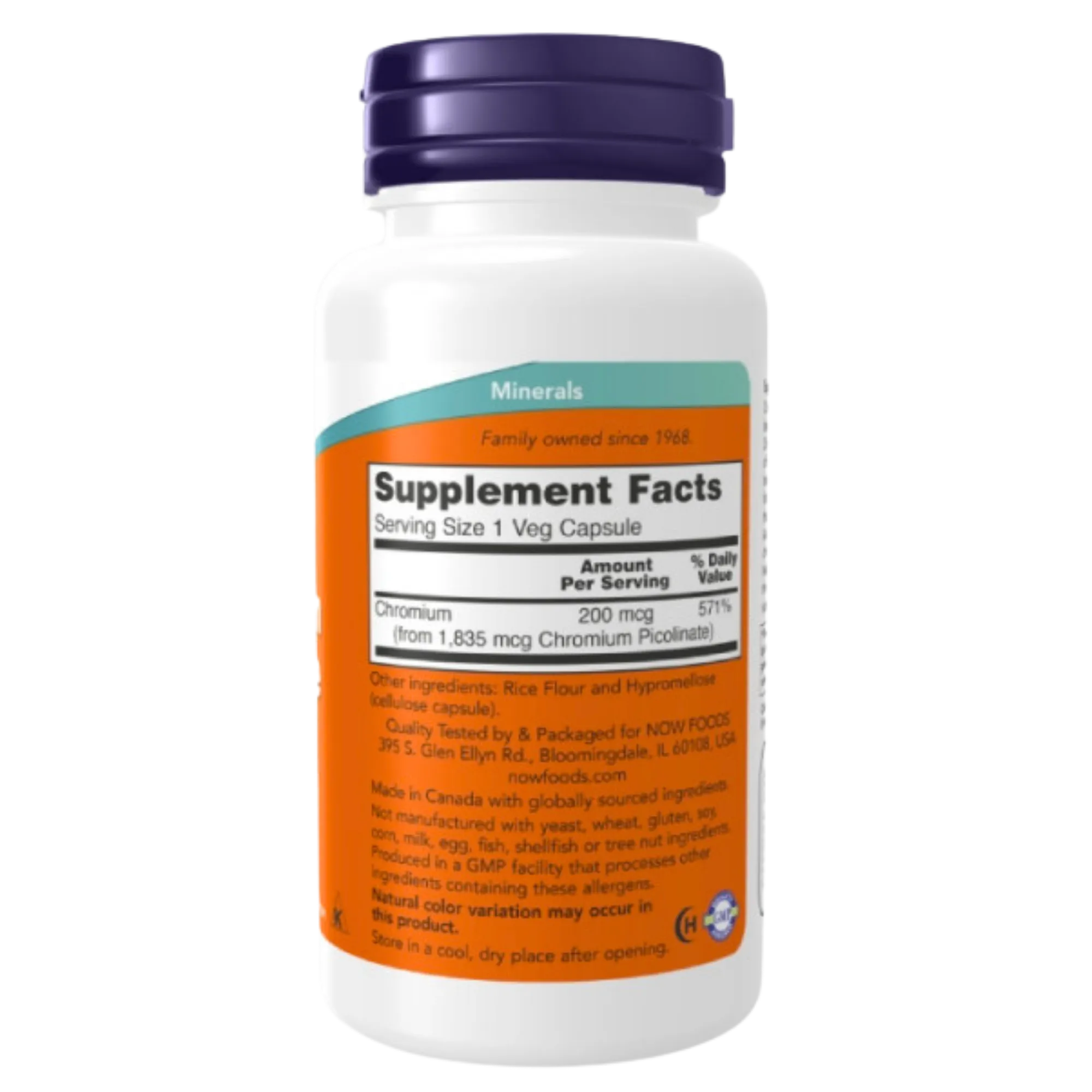 Picolinate de Chrome 200 µg – Métabolisme & Glycémie | NOW Foods - الصورة 2