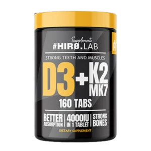 D3 + K2 MK-7 160 Tablets – Bone, Heart & Immunity Support | HIRO.LAB