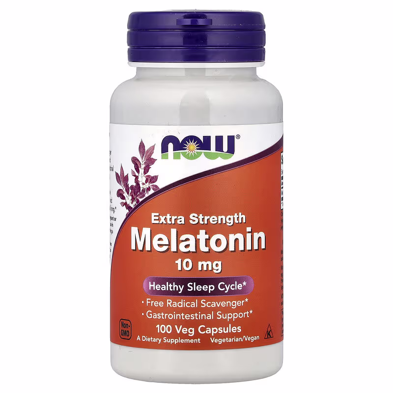 NOW Foods Melatonin 10 mg – 100 Veg Capsules