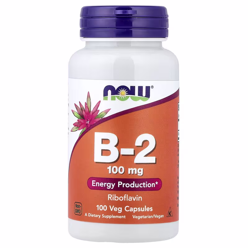 NOW Foods Vitamine B2 Riboflavine 100 mg
