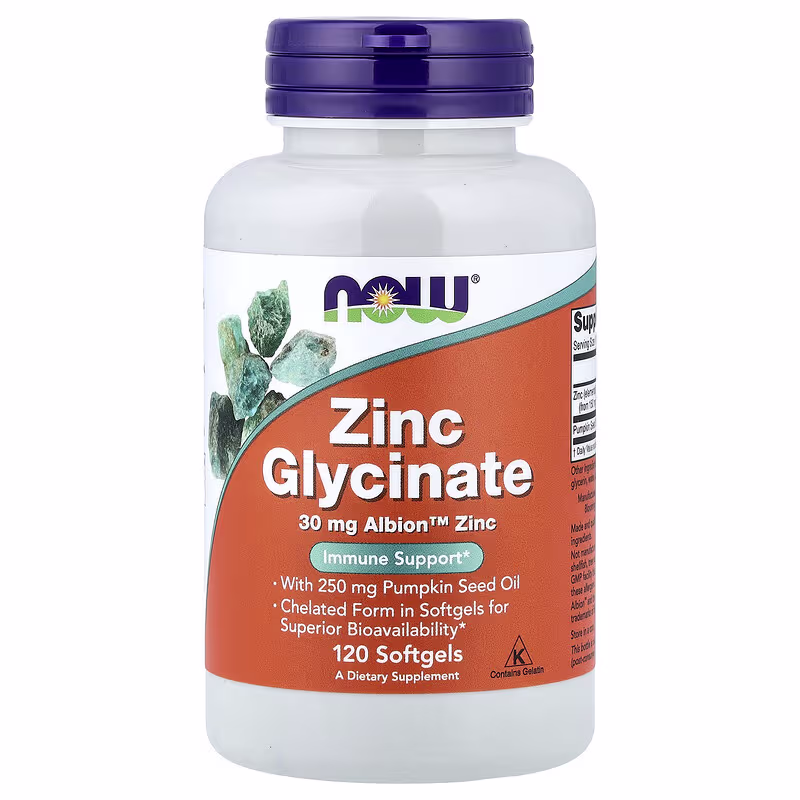 NOW Foods Zinc Glycinate 30 mg