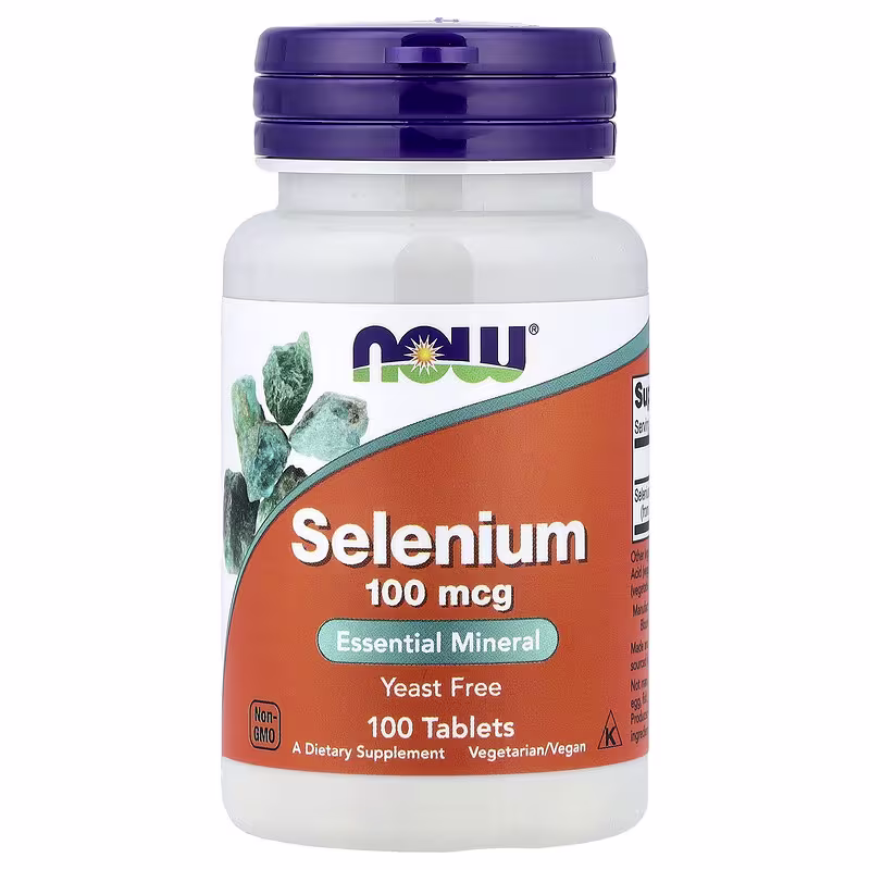 NOW Foods Selenium 100 mcg 100 Tablets
