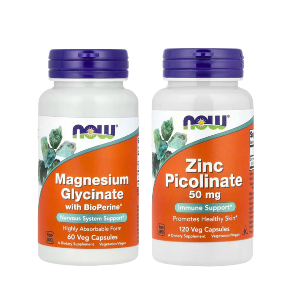 Pack Magnésium Zinc NOW Foods Recovery Immunity