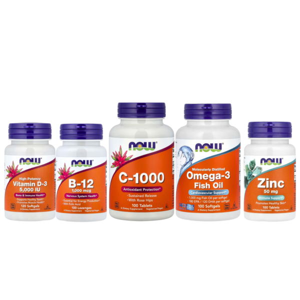 Pack Vitalité Totale NOW Foods Immunité Énergie Beauté