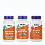 Pack NOW Foods Zinc Picolinate Magnesium Glycinate Vitamin D3 K2